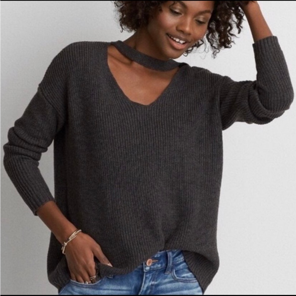 Gray sweater